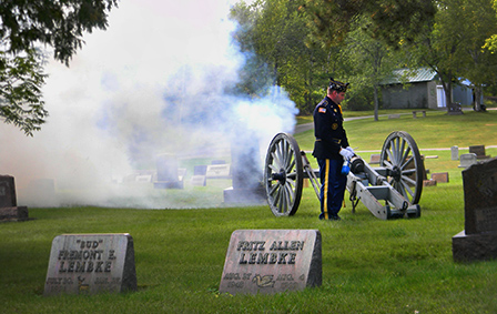 Camp 56 conducted a Last Soldier dedication ceremony for Pvt. Louis Quint, 10th Massachusetts Battalion Independent Battery