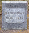 Grave marker of Mark Merchant at Alma Center, Wis.