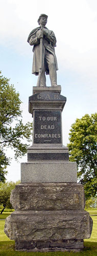 Monument at Oshkosh Riverside Cemetery